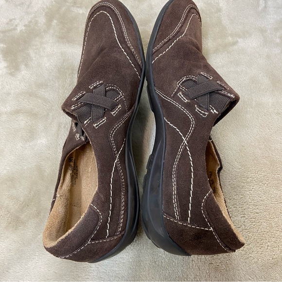 Naturalizer Womens French Loafer Flat Shoes Brown  Leather Slip On size 6.5 - Picture 2 of 14